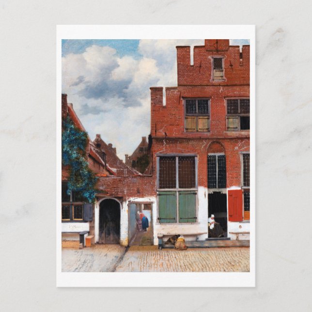 Dutch Alley, Johannes Vermeer Postcard (Front)