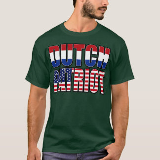 Dutch American Patriot Pride Heritage Flag Gift  T-Shirt