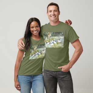 Dutch Art Nouveau Ducks and Geese T-Shirt