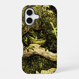 Dutch Art Nouveau Frog in Tree iPhone 16 Case