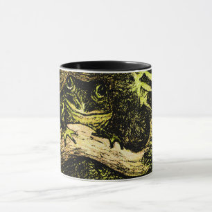 Dutch Art Nouveau Frog in Tree Mug