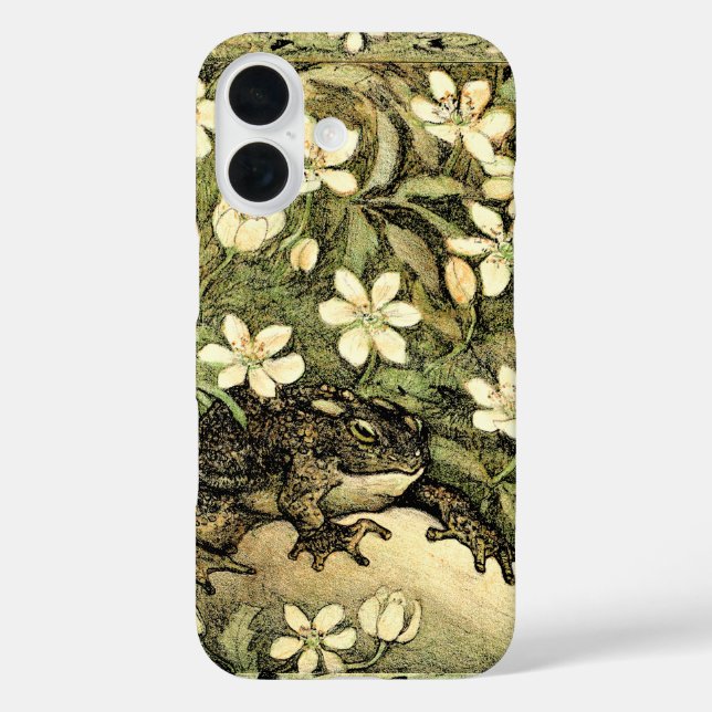Dutch Art Nouveau Toad and Dogwood  Case-Mate iPhone Case (Back)