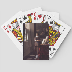 Dutch Artist Vermeer Painting Playing Cards
