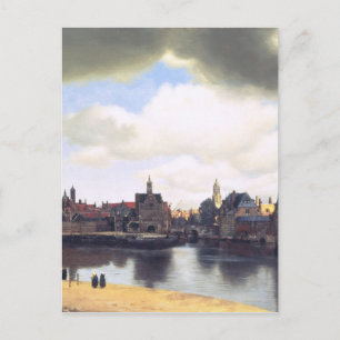 Dutch Artist Vermeer Painting Postcard