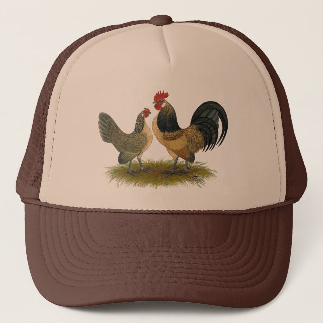 Dutch Bantam:  Blue Quail Trucker Hat (Front)