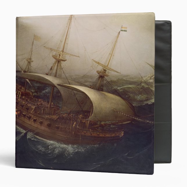 Dutch Battleship in a Storm Binder (Front/Inside)