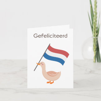 Dutch Birthday Card – Gefeliciteerd