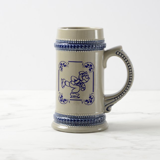 Dutch Boy Ice Skating, Beer Stein (Right)