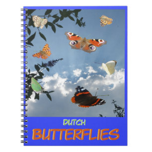 Dutch Butterflies Cust. Text Notebook