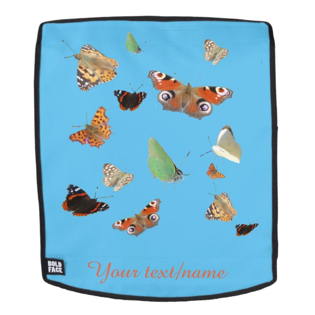 Dutch Butterflies Customizable Backback Face Backpack (Removable Face)