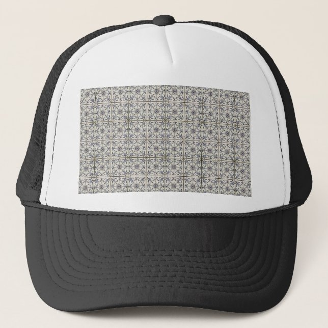 Dutch Ceramic Tiles 2 Trucker Hat (Front)