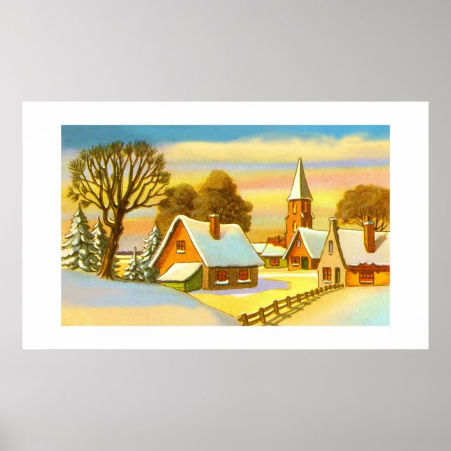 Dutch Christmas scene Poster (Front)
