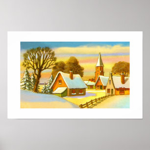 Dutch Christmas scene Poster