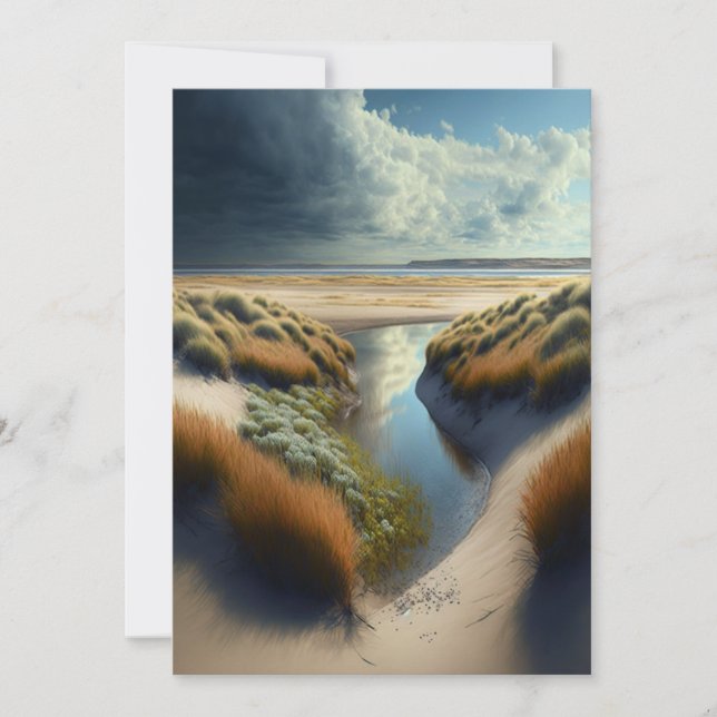 Dutch Coastal Dunes Invitation (Front)