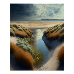 Dutch Coastal Dunes Poster