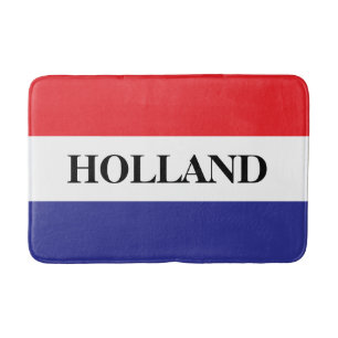 Dutch country flag of the Netherlands bath mat rug