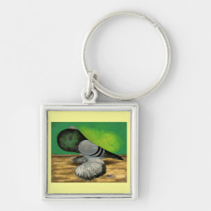 Dutch Cropper Blue Bar Keychain
