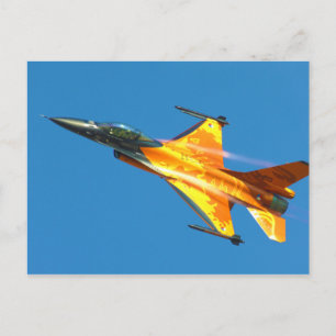 Dutch F-16 Fighting Falcon Jet Airplane Postcard