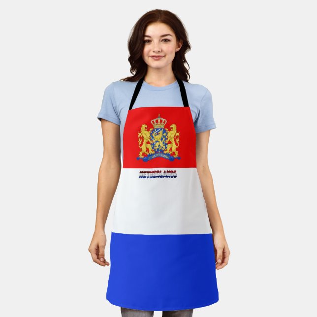 Dutch flag-coat arms apron (Worn)