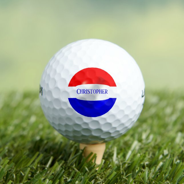 Dutch Flag Design Golf Balls (Insitu Tee)