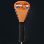 Dutch Flag Orange Lion Team Holland Golfer Golf Head Cover<br><div class="desc">Fun design with images of the Dutch flag,  and the famous orange lion.</div>