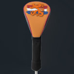Dutch Flag Orange Lion Team Holland Golfer Golf Head Cover<br><div class="desc">Fun design with images of the Dutch flag, and the famous orange lion.</div>