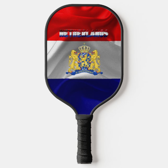 Dutch flag pickleball paddle (Front)