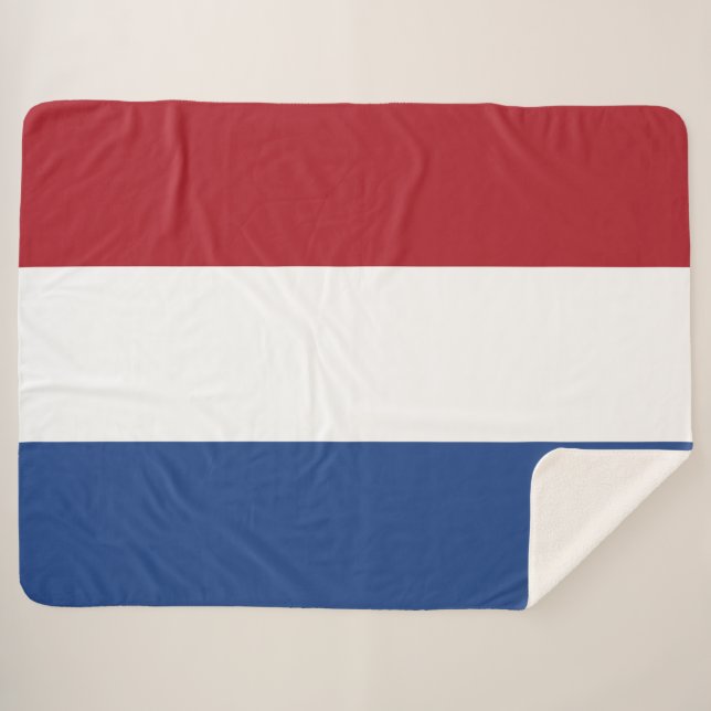 Dutch Flag Sherpa Blanket (Front (Horizontal))