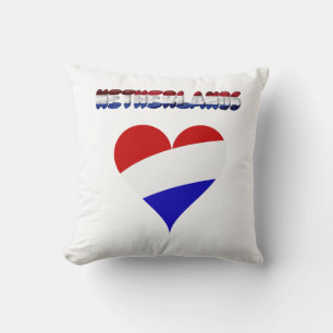 Dutch flag throw pillow