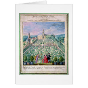 Dutch Garden, 1650 (w/c on paper)