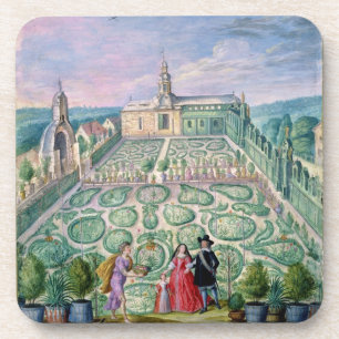 Dutch Garden, 1650 (w/c on paper) Coaster
