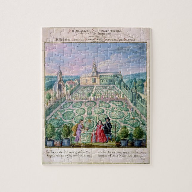 Dutch Garden, 1650 (w/c on paper) Jigsaw Puzzle (Vertical)