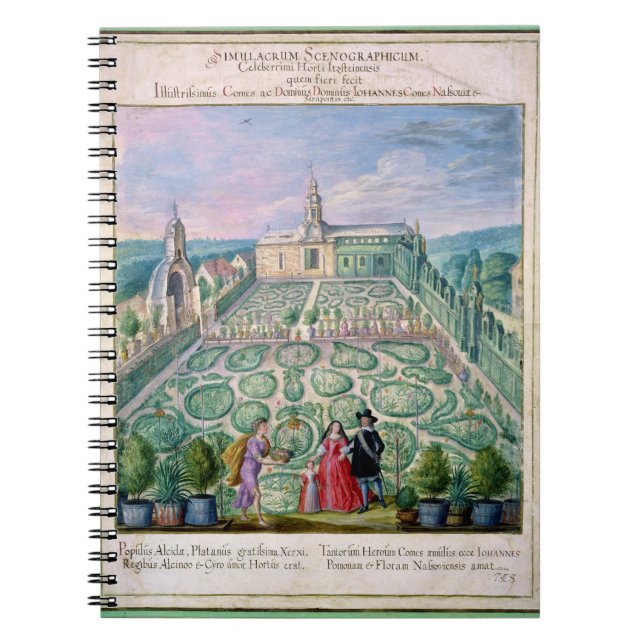 Dutch Garden, 1650 (w/c on paper) Notebook (Front)