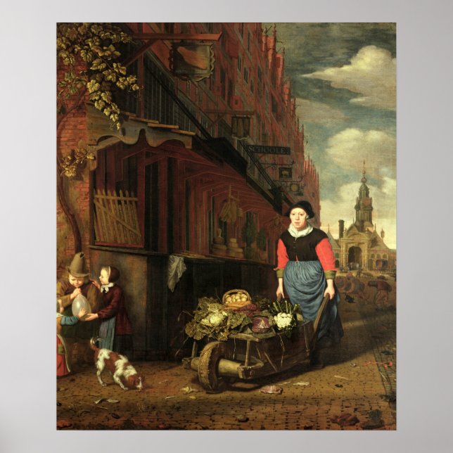 Dutch Genre Scene, 1668 Poster (Front)