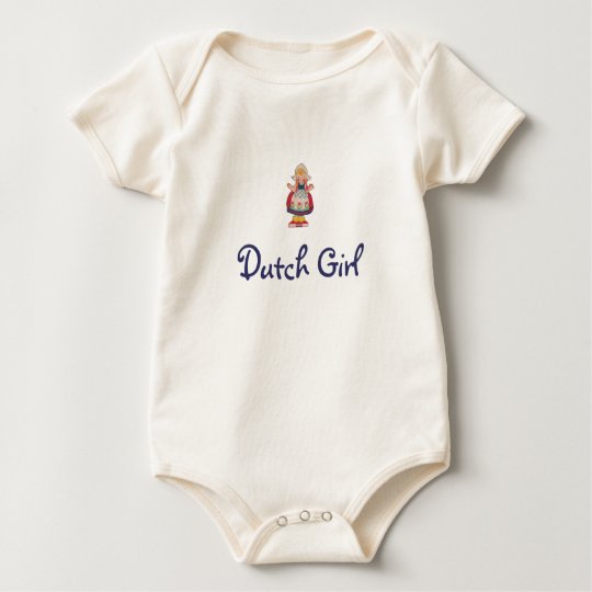 Dutch girl baby bodysuit