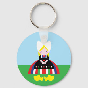 Dutch girl keychain