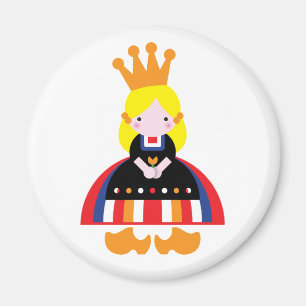 Dutch girl on Queen's Day Magnet