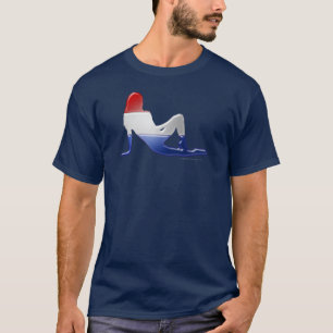 Dutch Girl Silhouette Flag T-Shirt