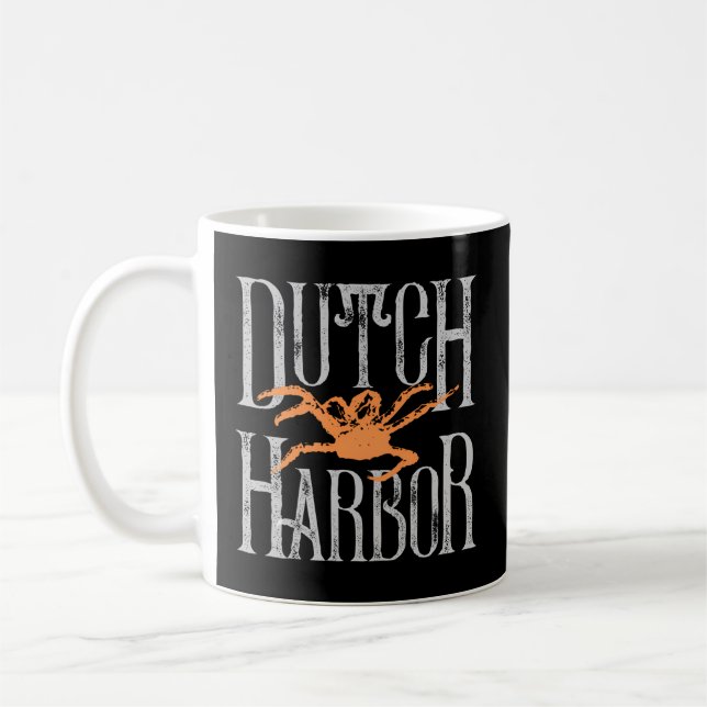 Dutch Harbour Alaska Crabbers And Processors Coffee Mug (Left)