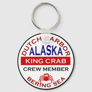 Dutch Harbour Alaskan King Crab Crew Member Keychain