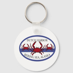 Dutch Harbour Bering Sea Crab Fishing Keychain