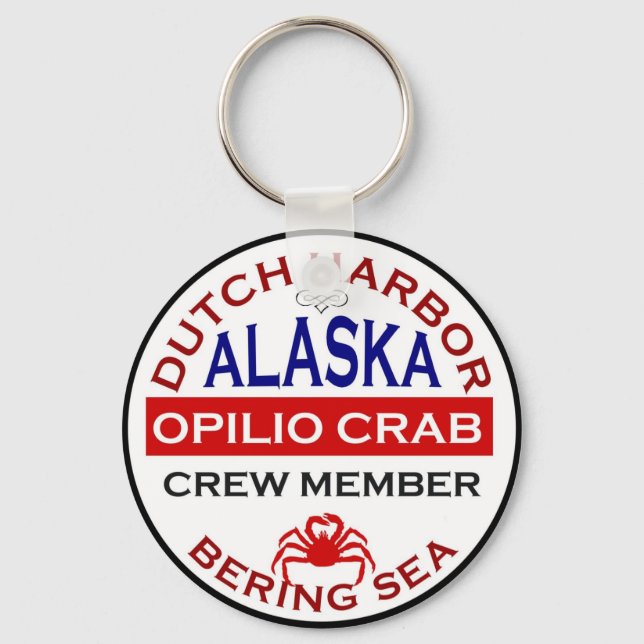 Dutch Harbour Opilio Crab Crew Member Keychain (Front)