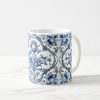 Dutch Holland Blue Tulip Pattern