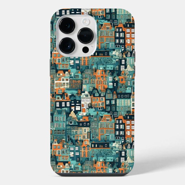 Dutch Houses Pattern iPhone Case (Back)