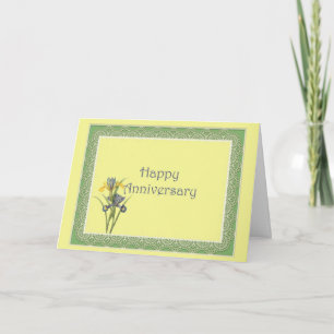 Dutch Iris Anniversary Card