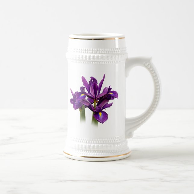 Dutch Iris Purple Sensation Beer Stein (Right)