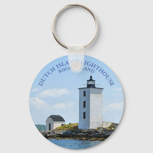 Dutch Island Lighthouse, Rhode Island Keychain