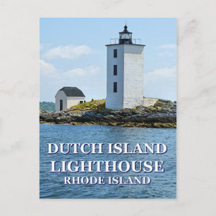 Dutch Island Lighthouse, Rhode Island Postcard