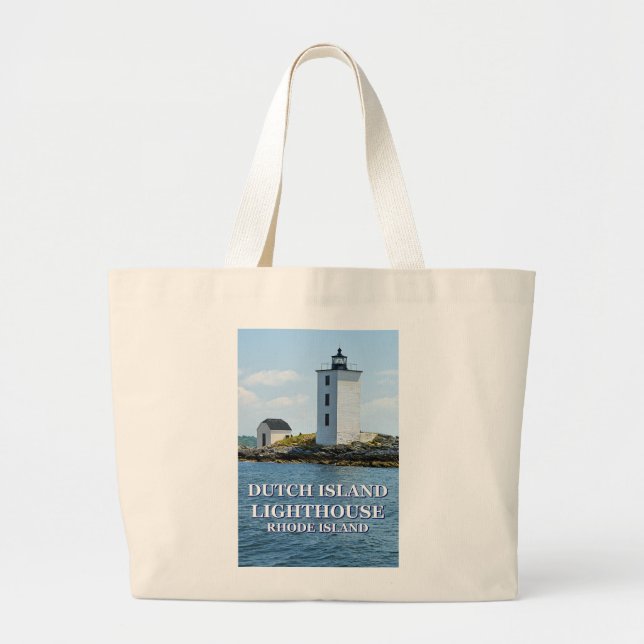 Dutch Island Lighthouse, Rhode Island Tote Bag (Front)