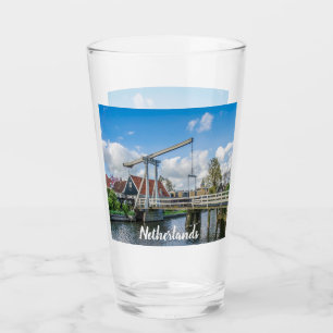Dutch lifting wooden bridge glass